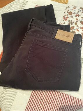 Grand River Men’s Black Jeans Classic Straight Fit w/2% Spandex